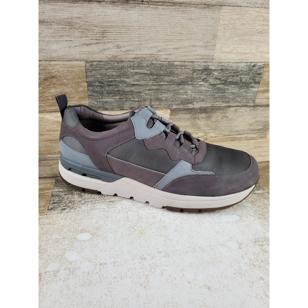 Rockport Works Pulse Tech Womens Shoes Sz 12 W Brown Gray Leather Composite Toe